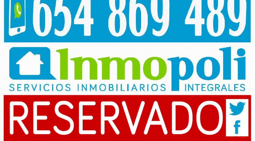 Cartel Pegatina RESERVADO